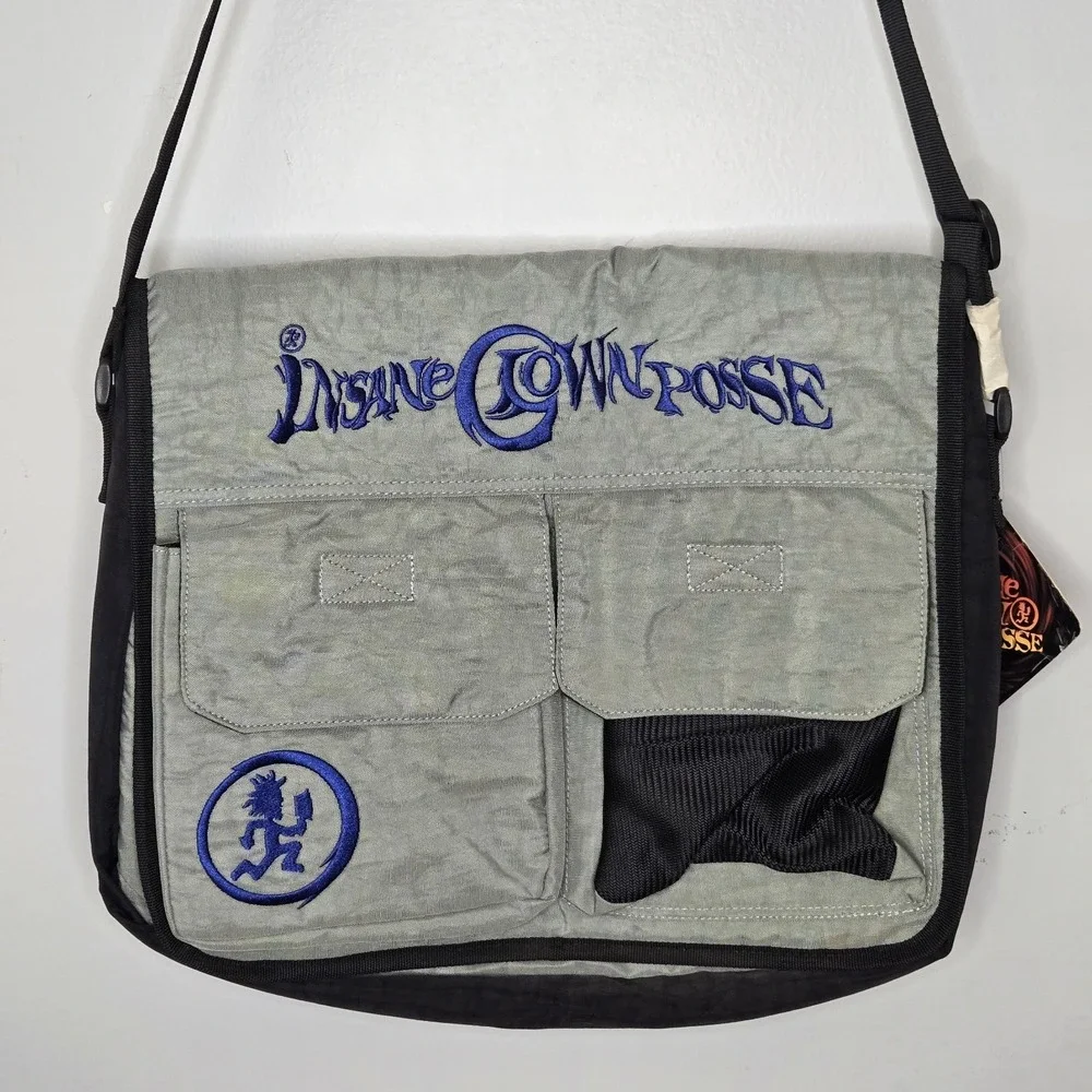 Vtg ICP Y2K 2005 Insane Clown Posse laptop Messenger Bag Juggalo Hatchetman